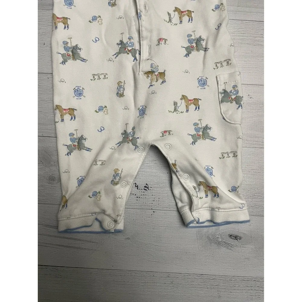 Baby Cotton polo club‎ baby romper Pima cotton newborn
